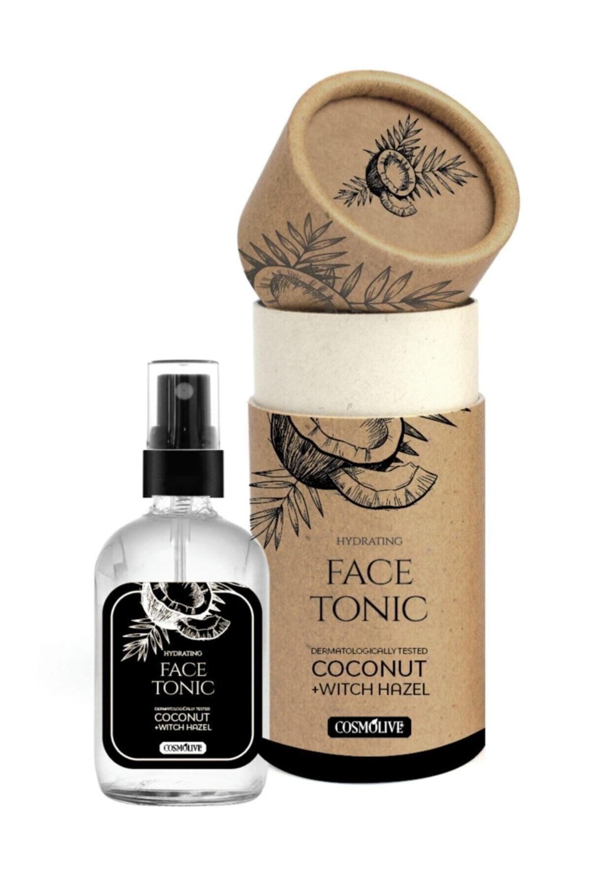 COSMOLIVE FACE TONIC 240 ml - COCONUT (With single kraft box and glass bottle) / Refreshed Skin