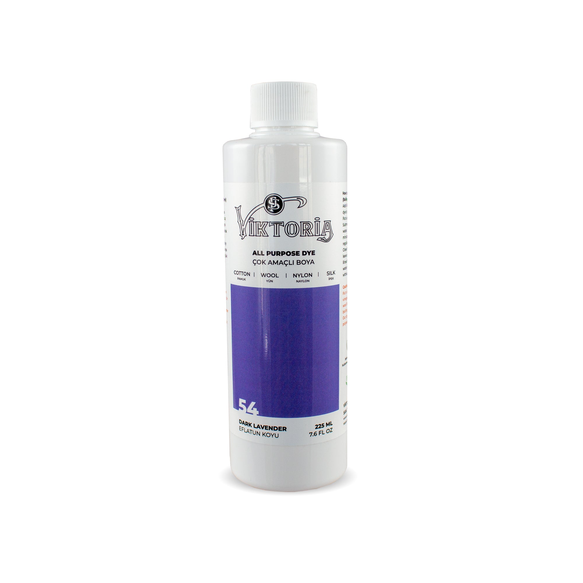 Viktoria 225 ml Liquid Fabric Dye 59 COLOURS for 200 gr fabric  Hand And Machine Dye