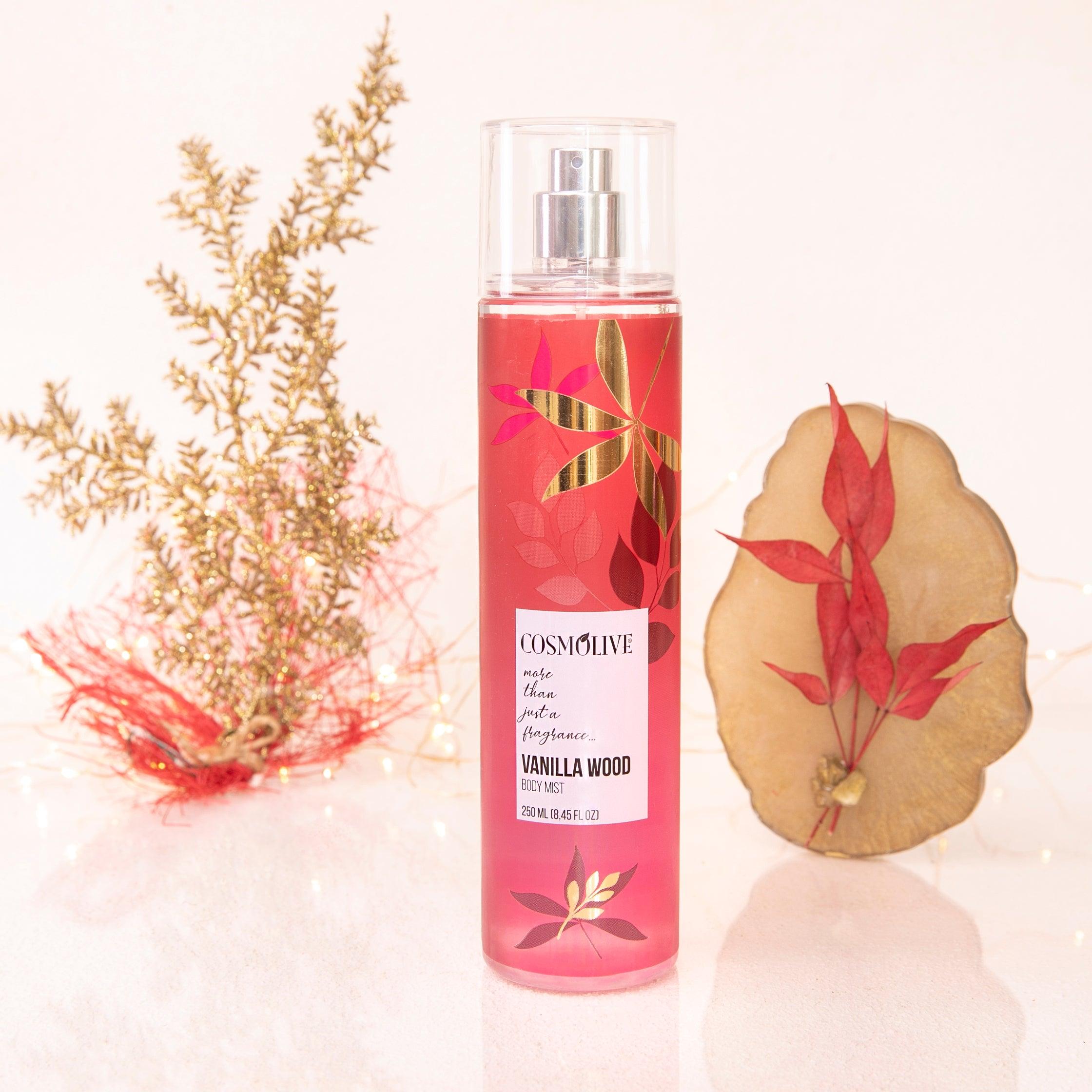 COSMOLIVE BODY MIST 250 ml Vanilla Wood / The Excellent Composition of Nature With The Fruit and Floral Essences / Natural Life - Natural Bazaar