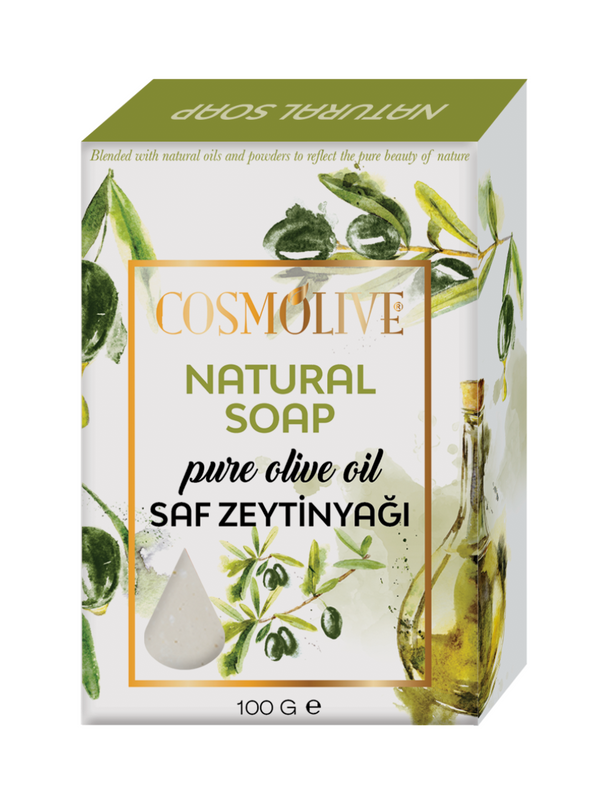 COSMOLIVE PURE OLIVE OIL NATURAL SOAP 100 g / Shining Hair / Natural Life