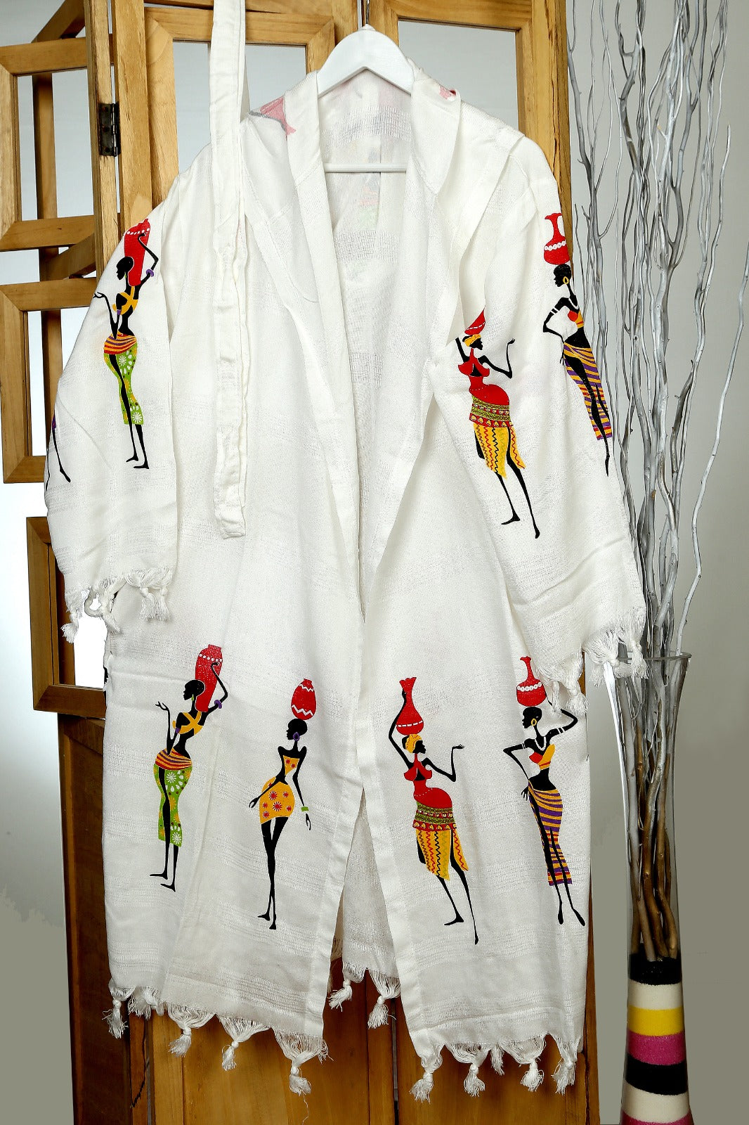 Bathrobe ORGANIC BAMBOO Turkish Lightweight Hooded Pesthemal Bathrobe Luxury/Kimono- bridal party - bridesmades robe/Beach-spa robe/ Sale / Fast Delivery
