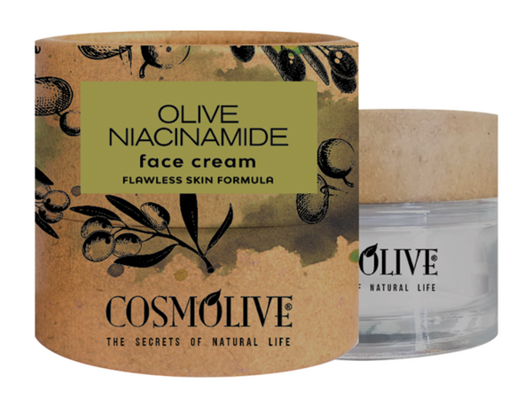 COSMOLIVE 50 ml FACE CREAM - OLIVE NIACINAMIDE Vitamin B3 /  Olive Oil Cream / Natural Life
