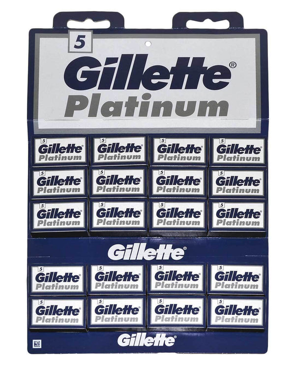 Gillette Platinum Stainless Double Edge | Razor Shaving Blades Uk Razor blade 100 blades