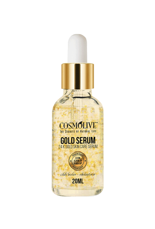 COSMOLIVE GOLD SERUM 20 ml / Skin Care Serum / Youthful Complexation / 24K Gold / Vegan / Not Tested on Animals / Parapen Free