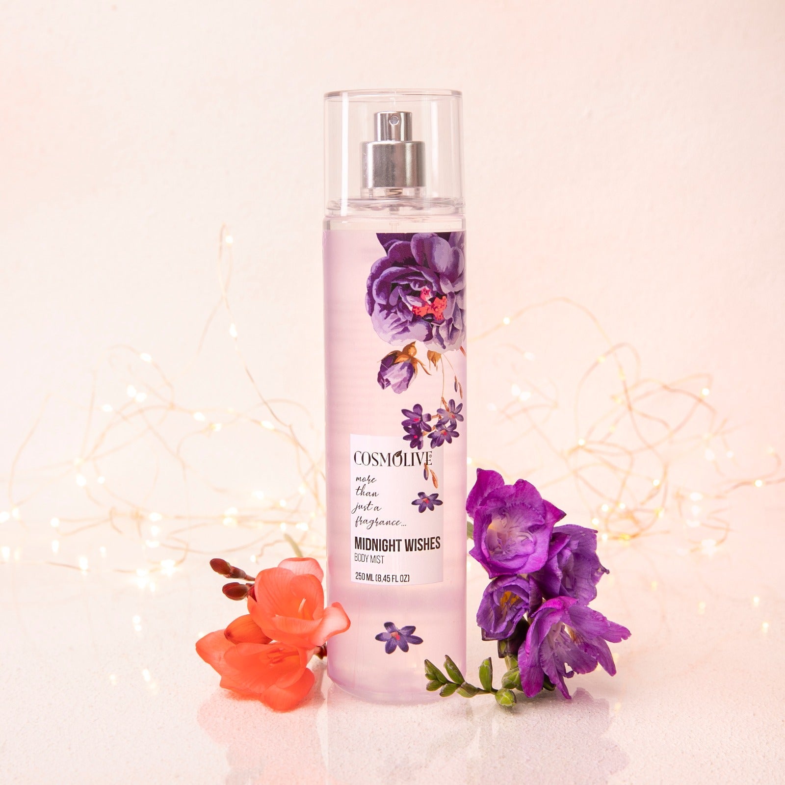 COSMOLIVE BODY MIST 250 ml Midnight Wishes / The Excellent Composition of Nature With the Fruit and Floral Essences / Natural Life - Natural Bazaar