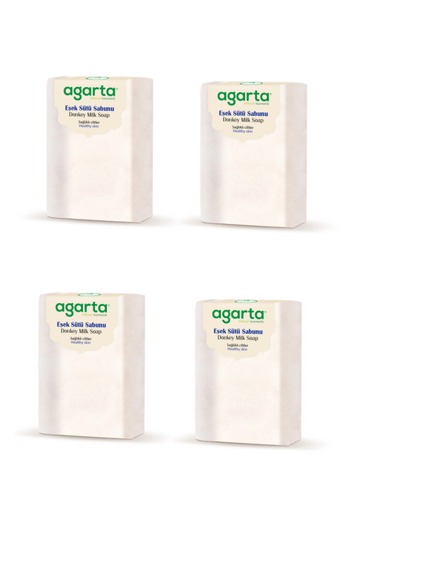 Agarta 4 x Simple Natural Organic Donkey Milk Soap Bar Unscented 150g. Sensitive Skin. Eczema,