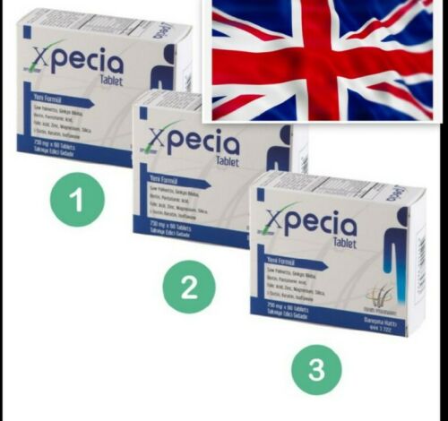 Xpecia For Men Anti Hair Loss DHT Blocker New Hair Growth 3 boxes (180 Tablets)