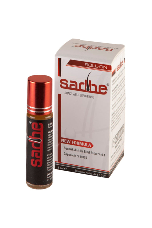 SADBE %0.1-ROLL-ON -BEARD LOSS-HAIR LOSS - BROW LOSS TREATMENT- 8ml (0.27 oz)patchy hair loss, spot baldness alopecia areata - Natural Bazaar